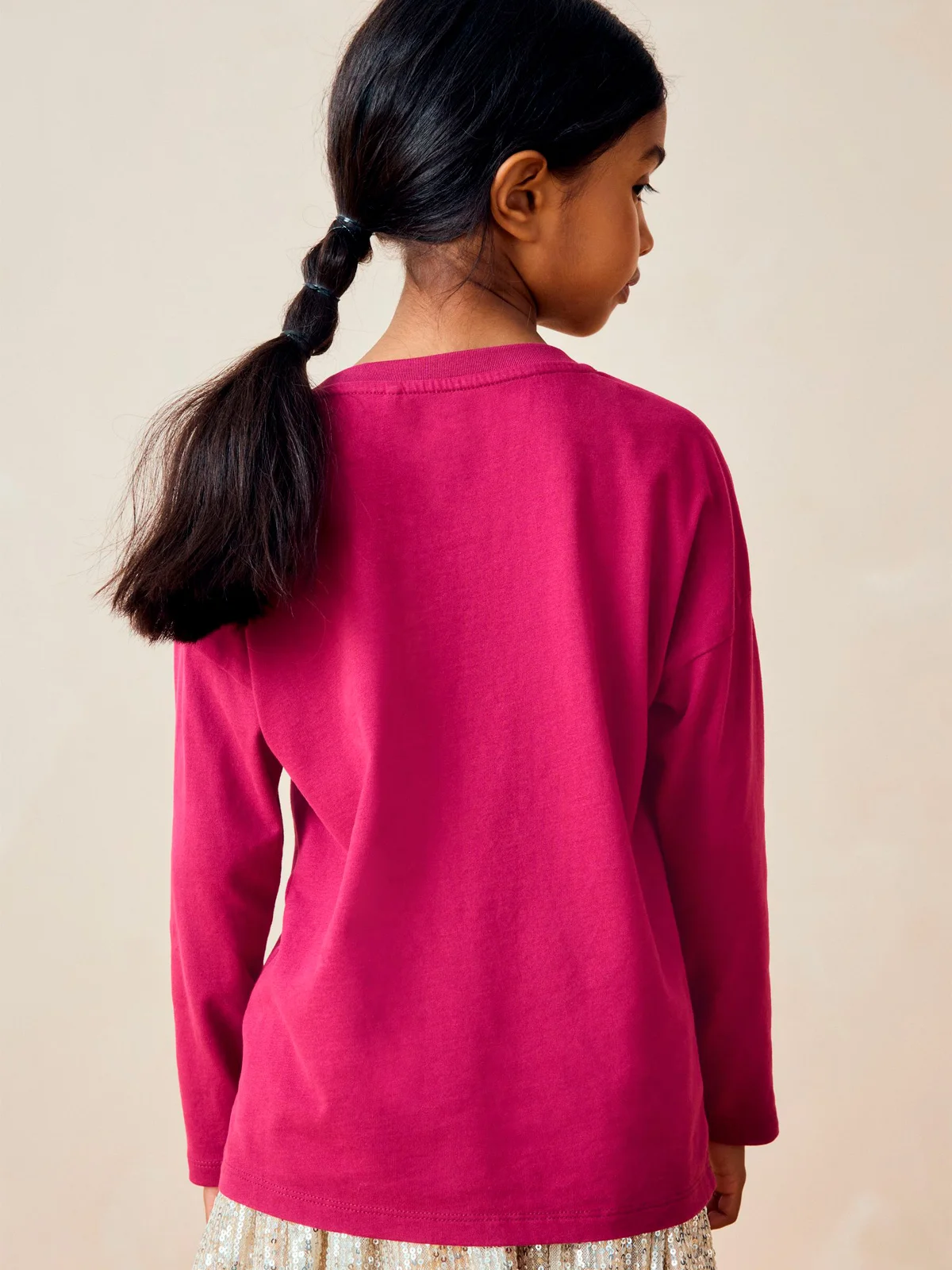 POLERA MANGA LARGA ALGODÓN NIÑA NEXT MORADO - 4