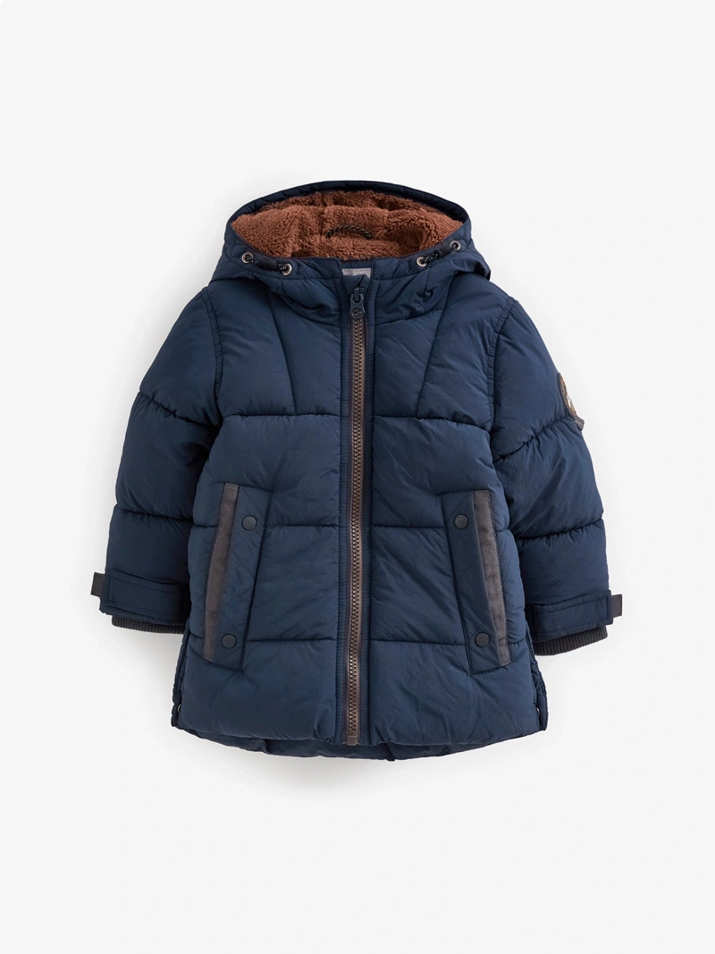 PARKA NIÑO NEXT AZUL MARINO LARGA - 1
