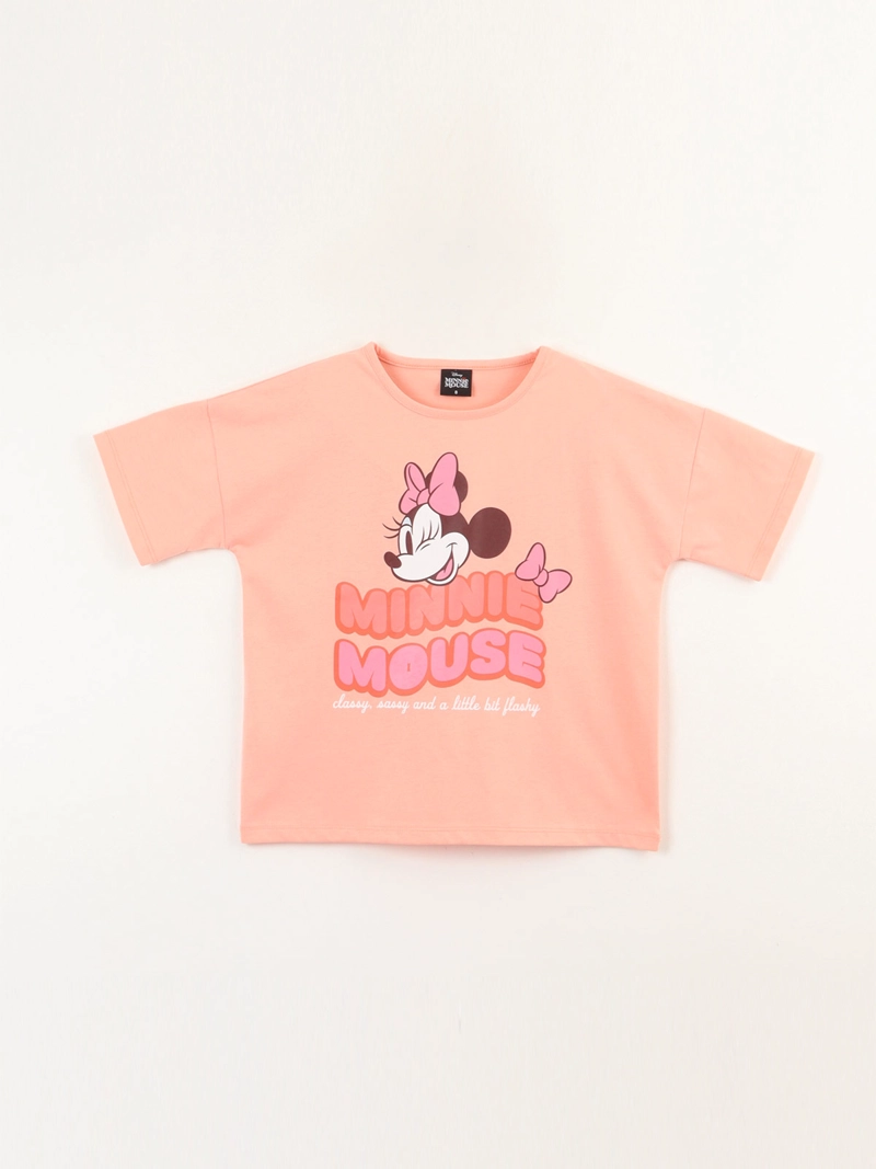 POLERA MANGA CORTA NIÑA MINNIE CARA - 1