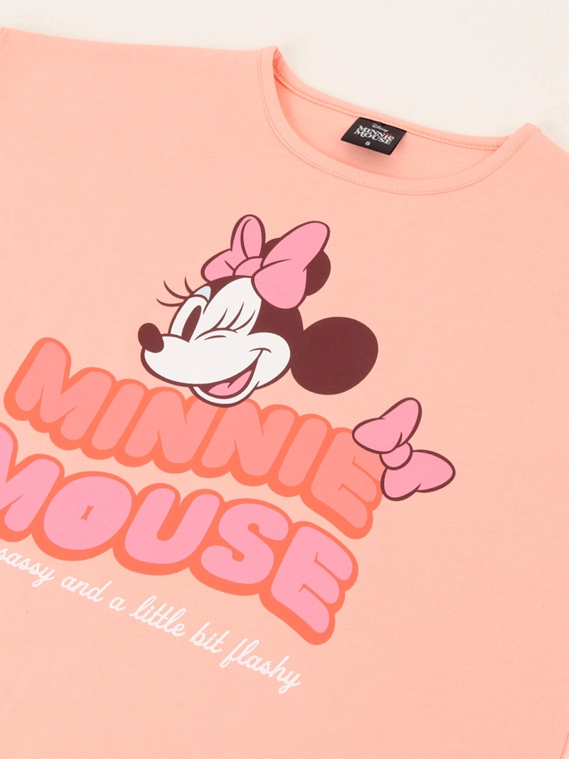 POLERA MANGA CORTA NIÑA MINNIE CARA - 3