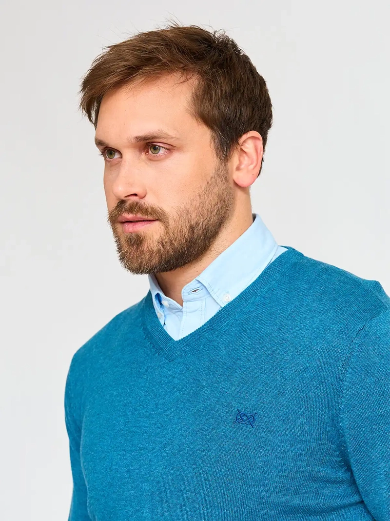 SWEATER ALGODÓN HOMBRE REGATTA CUELLO EN V - 3