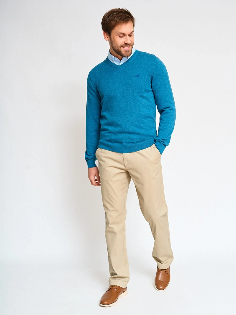 SWEATER ALGODÓN HOMBRE REGATTA CUELLO EN V - 4