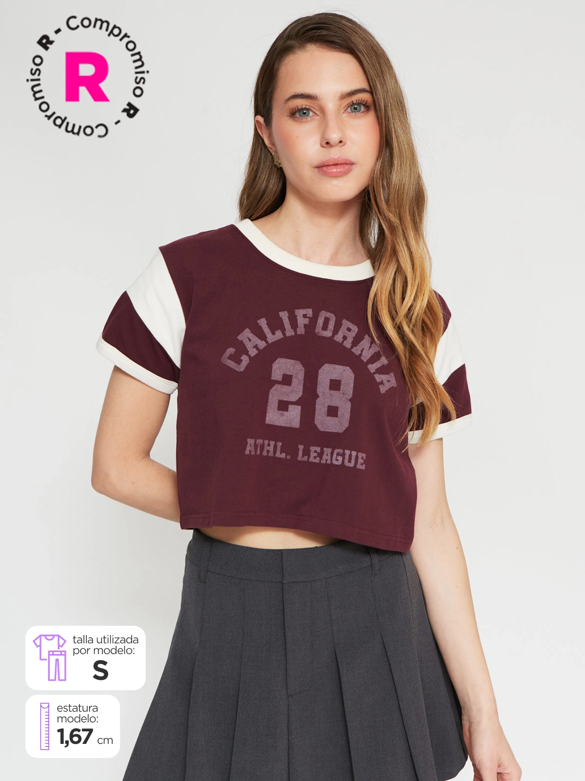 POLERA MANGA CORTA ALGODÓN MUJER INDEX BÁSICA - 1
