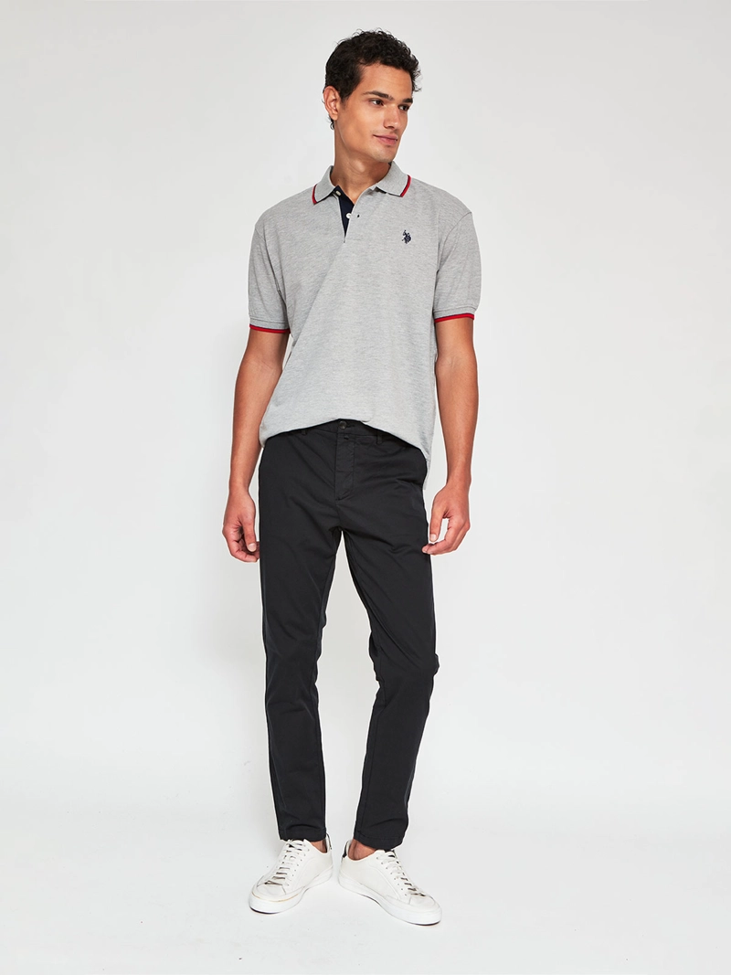 POLERA HOMBRE US POLO ASSN ALGODÓN MANGA CORTA - 4