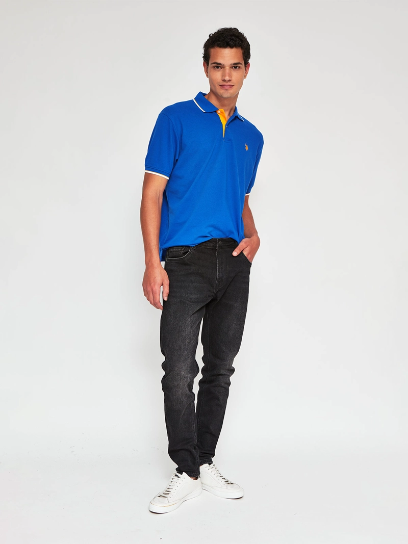 POLERA HOMBRE US POLO ASSN ALGODÓN MANGA CORTA - 4