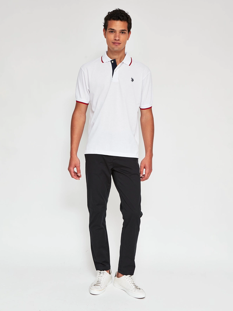 POLERA HOMBRE US POLO ASSN ALGODÓN MANGA CORTA - 4