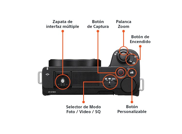 CÁMARA MIRRORLESS SONY ZV-E10 II PARA BLOGS 4K UHD 27MP + LENTE SELP16502 - 8