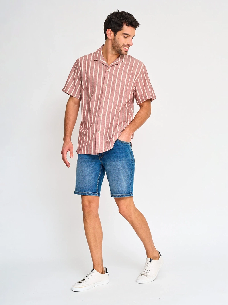 CAMISA MANGA CORTA ALGODÓN HOMBRE AEROPOSTALE DISLA - 4