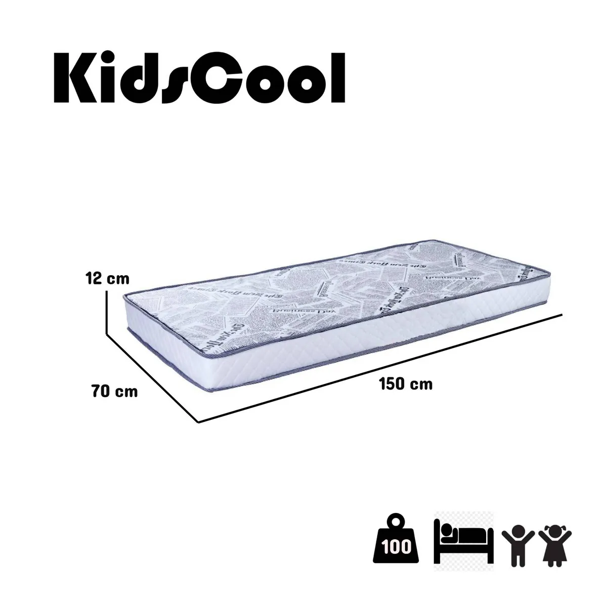 COLCHÓN KIDSCOOL CUNA KID 150X70 CM - 2
