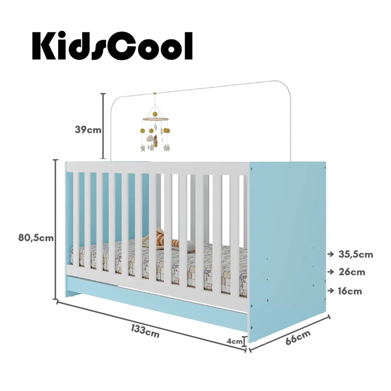 CUNA KIDSCOOL MP0527R.0004 CELESTE NEW 3 FUNCIONES - 4