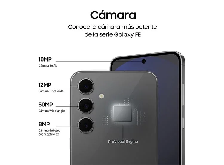CELULAR SAMSUNG GALAXY S24 FE 256GB 8GB RAM 50MP 6.7” Gris, foto 6