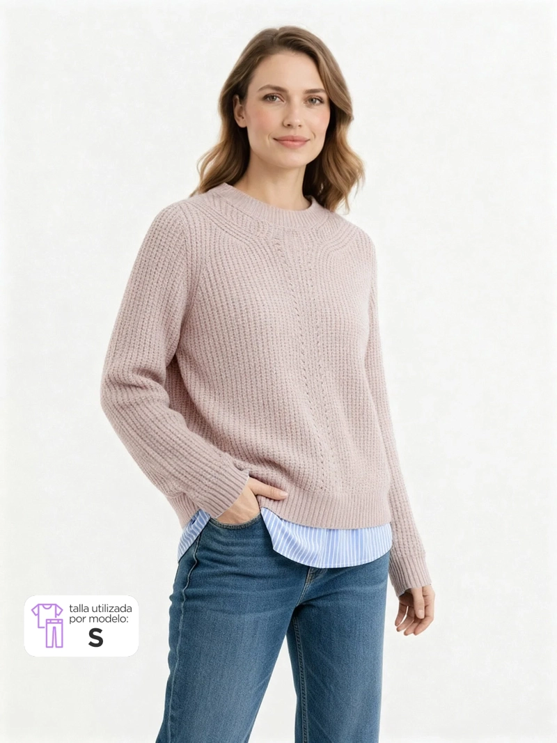 SWEATER MUJER REGATTA TWINSET CUELLO REDONDO - 1