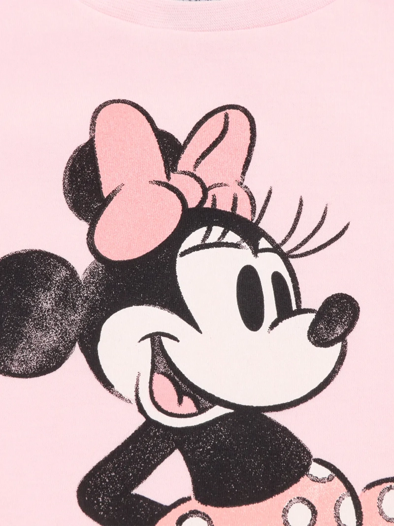 POLERA MANGA CORTA NIÑA MINNIE PERSONAJE GRANDE - 3
