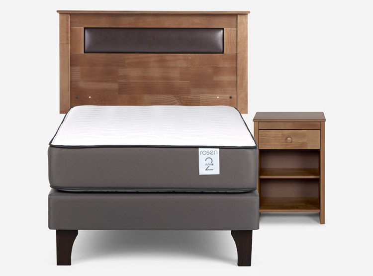 CAMA EUROPEA ROSEN NEW STYLE 2 PLUS 1 PLAZA + SET FERRARA CAFÉ - 1