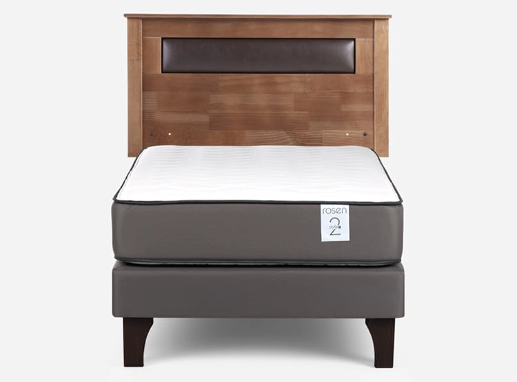 CAMA EUROPEA ROSEN NEW STYLE 2 PLUS 1.5 PLAZAS + RESPALDO FERRARA - 1