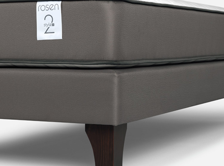 CAMA EUROPEA ROSEN NEW STYLE 2 PLUS 1.5 PLAZAS + RESPALDO LUCIO GRIS - 5