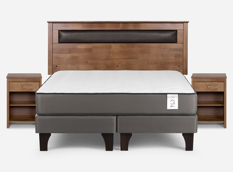 CAMA EUROPEA ROSEN NEW STYLE 2 PLUS 2 PLAZAS B/D + SET FERRARA CAFÉ - 1