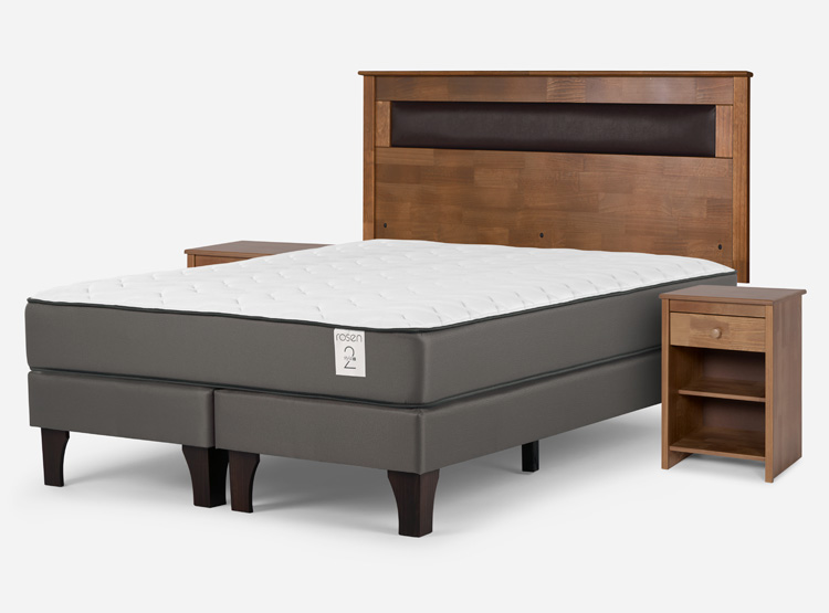CAMA EUROPEA ROSEN NEW STYLE 2 PLUS 2 PLAZAS B/D + SET FERRARA CAFÉ - 2