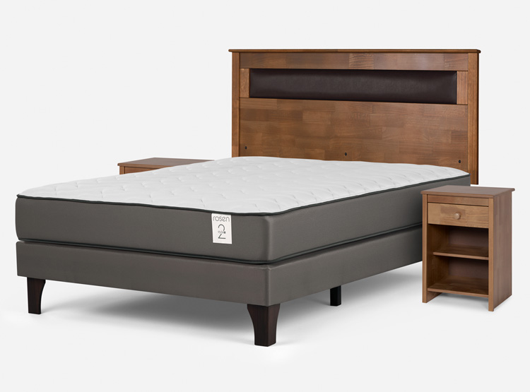 CAMA EUROPEA ROSEN NEW STYLE 2 PLUS 2 PLAZAS B/N + SET FERRARA CAFÉ - 2