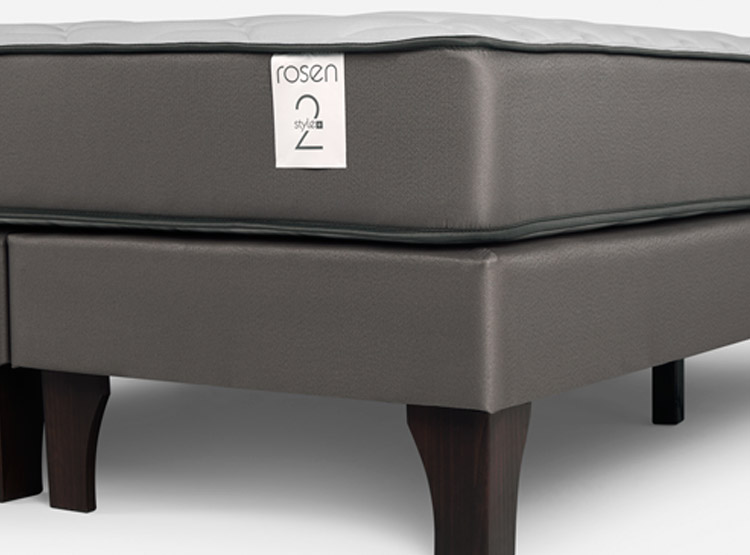 CAMA EUROPEA ROSEN NEW STYLE 2 PLUS KING B/D + RESPALDO FERRARA CAFÉ - 5