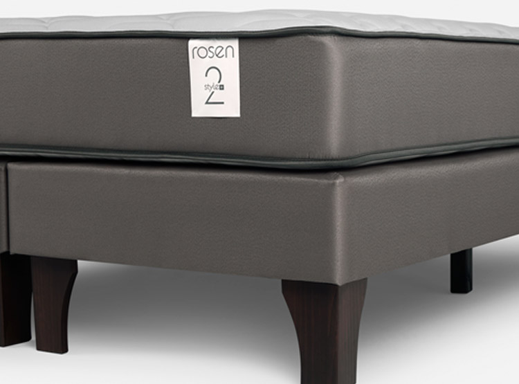 CAMA EUROPEA ROSEN NEW STYLE 2 PLUS KING B/D + RESPALDO LUCIO GRIS - 5