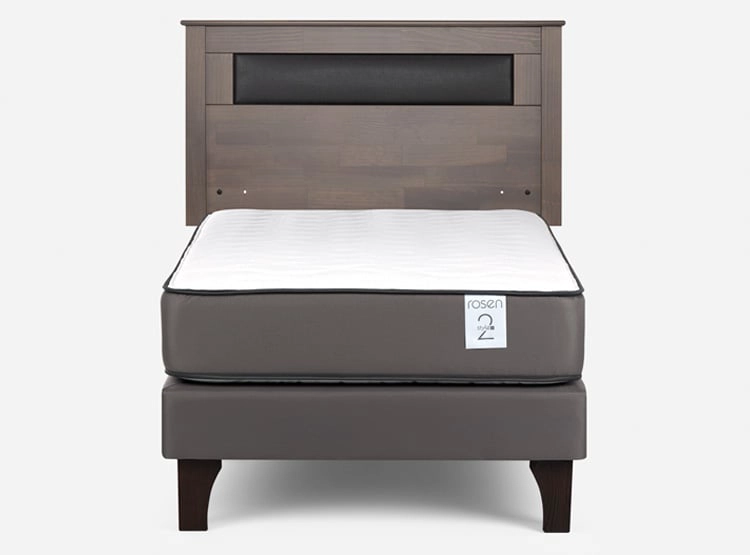 CAMA EUROPEA ROSEN NEW STYLE 2 PLUS 1.5 PLAZAS + RESPALDO FERRARA - 1