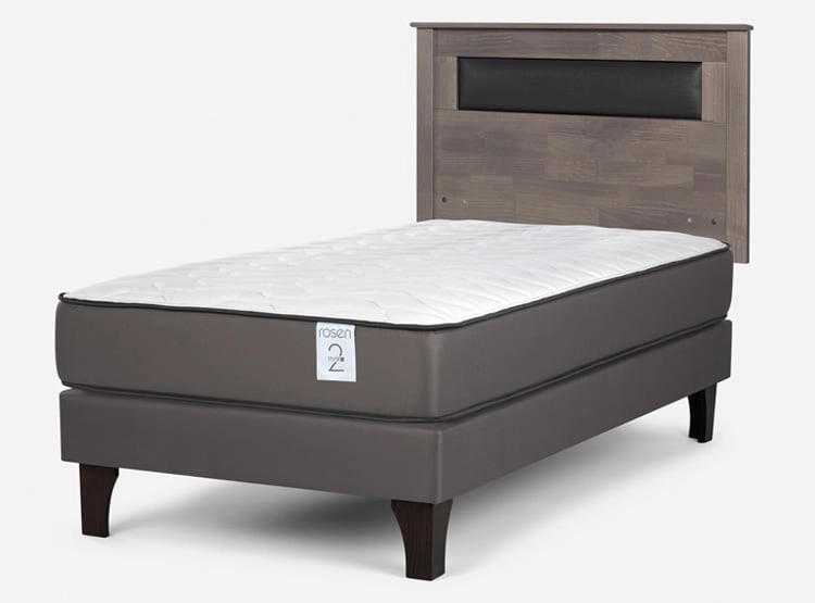 CAMA EUROPEA ROSEN NEW STYLE 2 PLUS 1.5 PLAZAS + RESPALDO FERRARA - 2