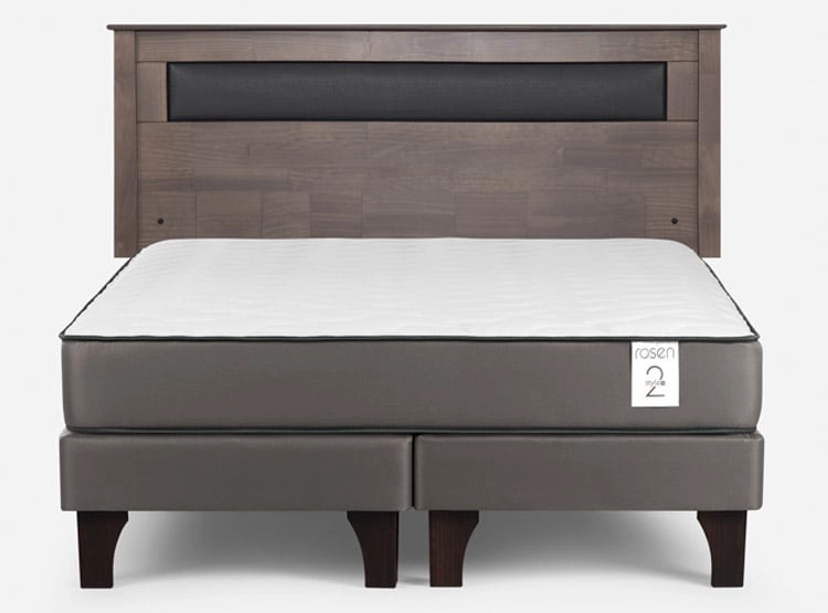 CAMA EUROPEA ROSEN NEW STYLE 2 PLUS 2 PLAZAS B/D + RESPALDO FERRARA - 1