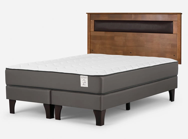 CAMA EUROPEA ROSEN NEW STYLE 2 PLUS 2 PLAZAS B/D + RESPALDO FERRARA - 2