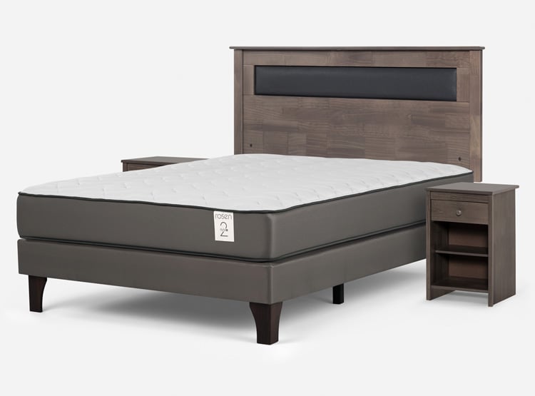CAMA EUROPEA ROSEN NEW STYLE 2 PLUS 2 PLAZAS B/N + SET FERRARA GRIS - 2