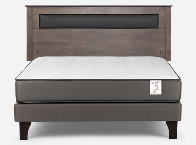 CAMA EUROPEA ROSEN NEW STYLE 2 PLUS 2 PLAZAS B/N + RESPALDO FERRARA GRIS - 1