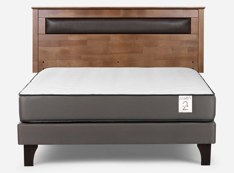 CAMA EUROPEA ROSEN NEW STYLE 2 PLUS 2 PLAZAS B/N + RESPALDO FERRARA CAFÉ - 1