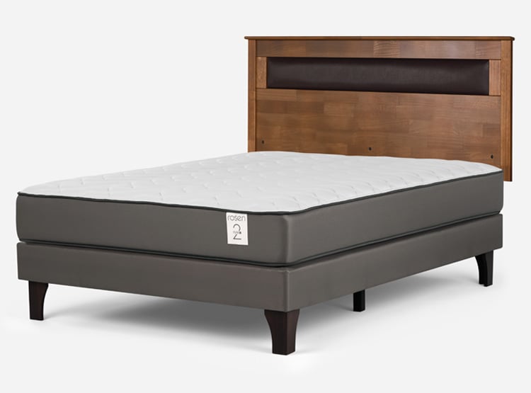 CAMA EUROPEA ROSEN NEW STYLE 2 PLUS 2 PLAZAS B/N + RESPALDO FERRARA CAFÉ - 2