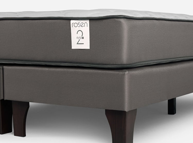 CAMA EUROPEA ROSEN NEW STYLE 2 PLUS KING B/D + RESPALDO FERRARA GRIS - 5