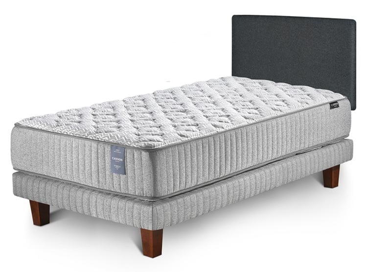 CAMA EUROPEA CANON HYBRID VISCO 1.5PL + RESPALDO WALL MARENGO - 2