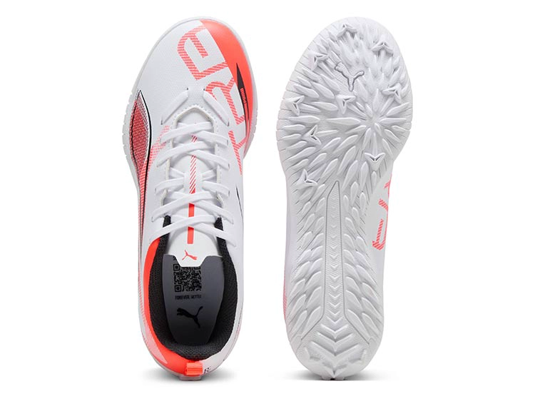 ZAPATILLAS NIÑO PUMA FÚTBOL BLANCO ULTRA 5 PLAY TT - 4