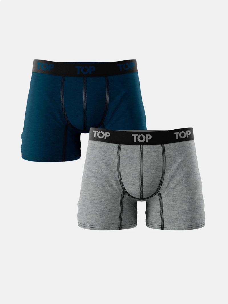 PACK X2 BÓXER ALGODÓN HOMBRE TOP - 1