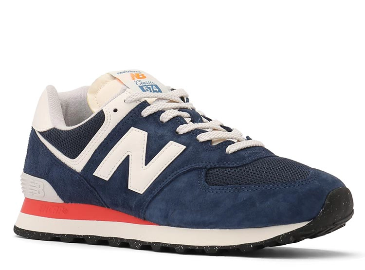 ZAPATILLAS UNISEX NEW BALANCE URBANAS AZUL U 574 VPN CUERO - 2