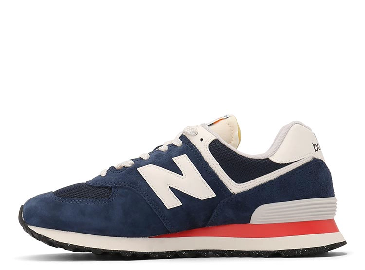 ZAPATILLAS UNISEX NEW BALANCE URBANAS AZUL U 574 VPN CUERO - 3