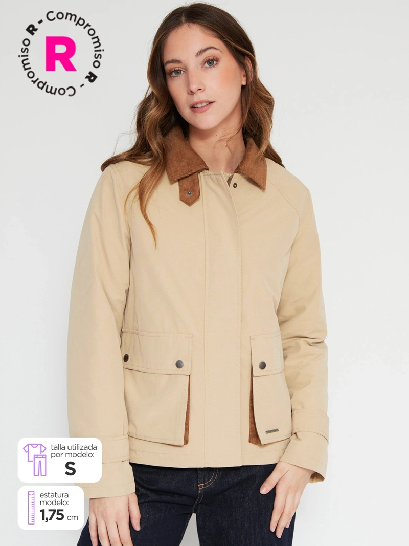 CHAQUETA ALGODÓN MUJER AEROPOSTALE CAZADORA - 1