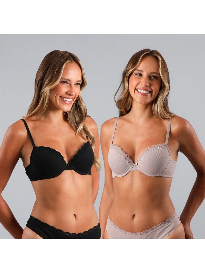 PACK 2 SOSTENES MUJER FLORES PERFECT BALCONET 25494 - 1