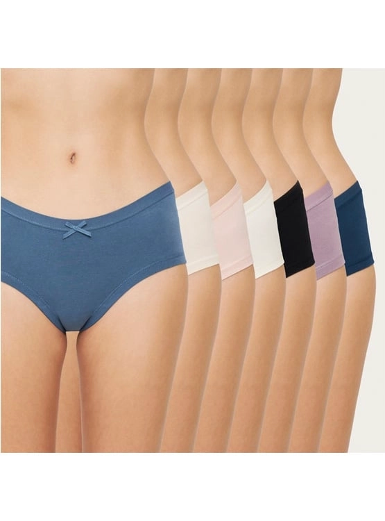 PACK 7 CALZONES BIKINI ALGODÓN MUJER PALMERS MULTICOLOR P105 - 1