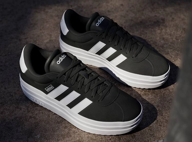 ZAPATILLAS MUJER ADIDAS CASUALES NEGRO VL COURT BOLD - 2
