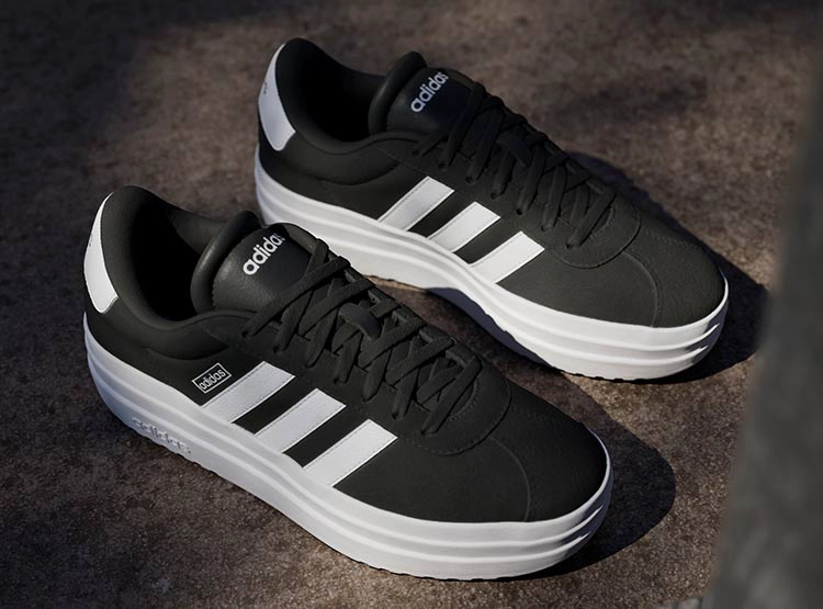 ZAPATILLAS MUJER ADIDAS CASUALES NEGRO VL COURT BOLD - 2