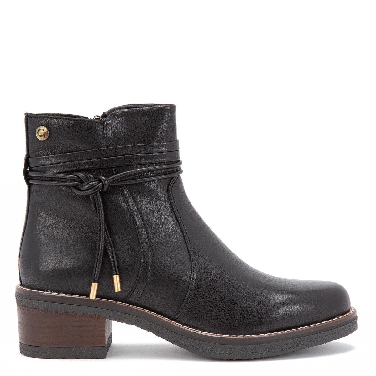 Ripley - BOTINES CUERO MUJER GACEL NEGRO MIKA