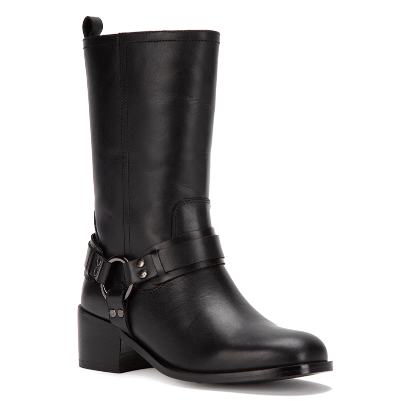 BOTAS CUERO MUJER GACEL NEGRO GUILIAN - 3