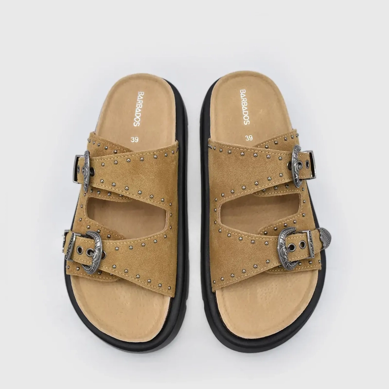 SANDALIAS MUJER BARBADOS CUERO BIKI - 4
