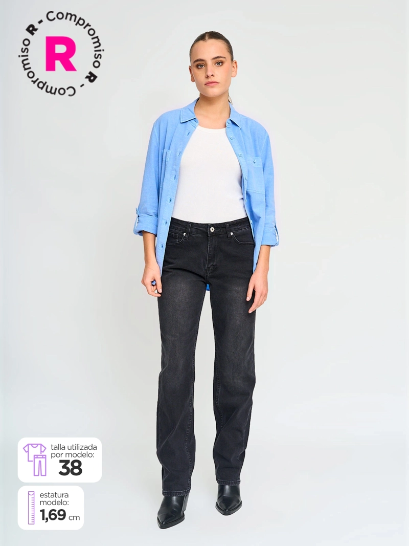JEANS ALGODÓN STRAIGHT MUJER PEPE JEANS MARY - 1