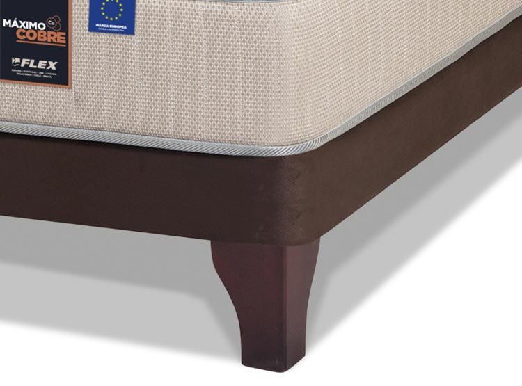 CAMA EUROPEA FLEX MÁXIMO COBRE KING B/D + 2 ALMOHADAS ROYAL - 3