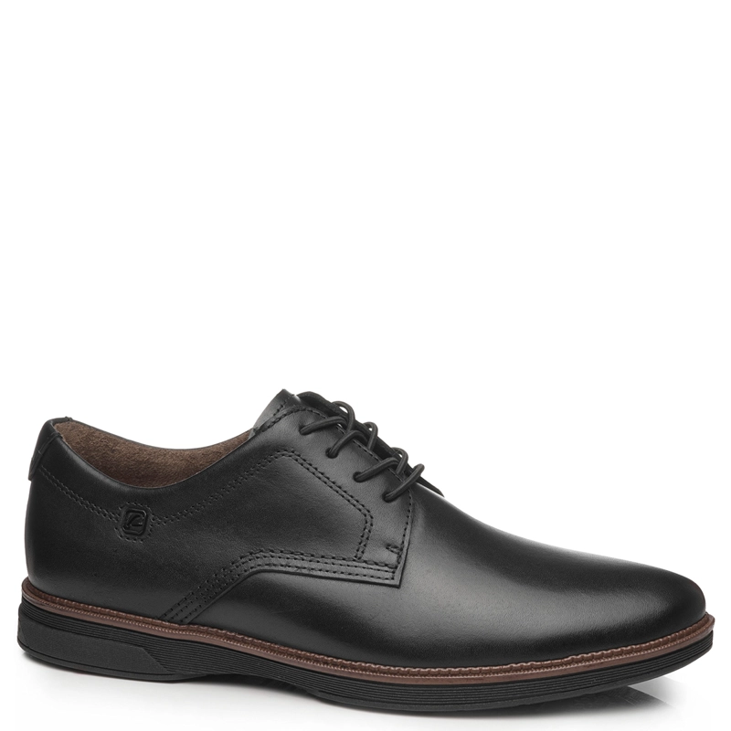 ZAPATOS CUERO HOMBRE PEGADA NEGRO 126701-02 - 1